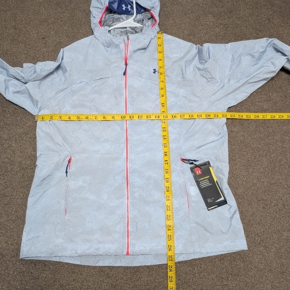 Under Armour Scrambler Women's Waterproof Pertex Shield Jacket XL New Tags Blue - Picture 12 of 12